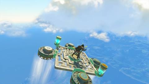 Flying a machine in The Legend of Zelda Tears Of The Kingdom