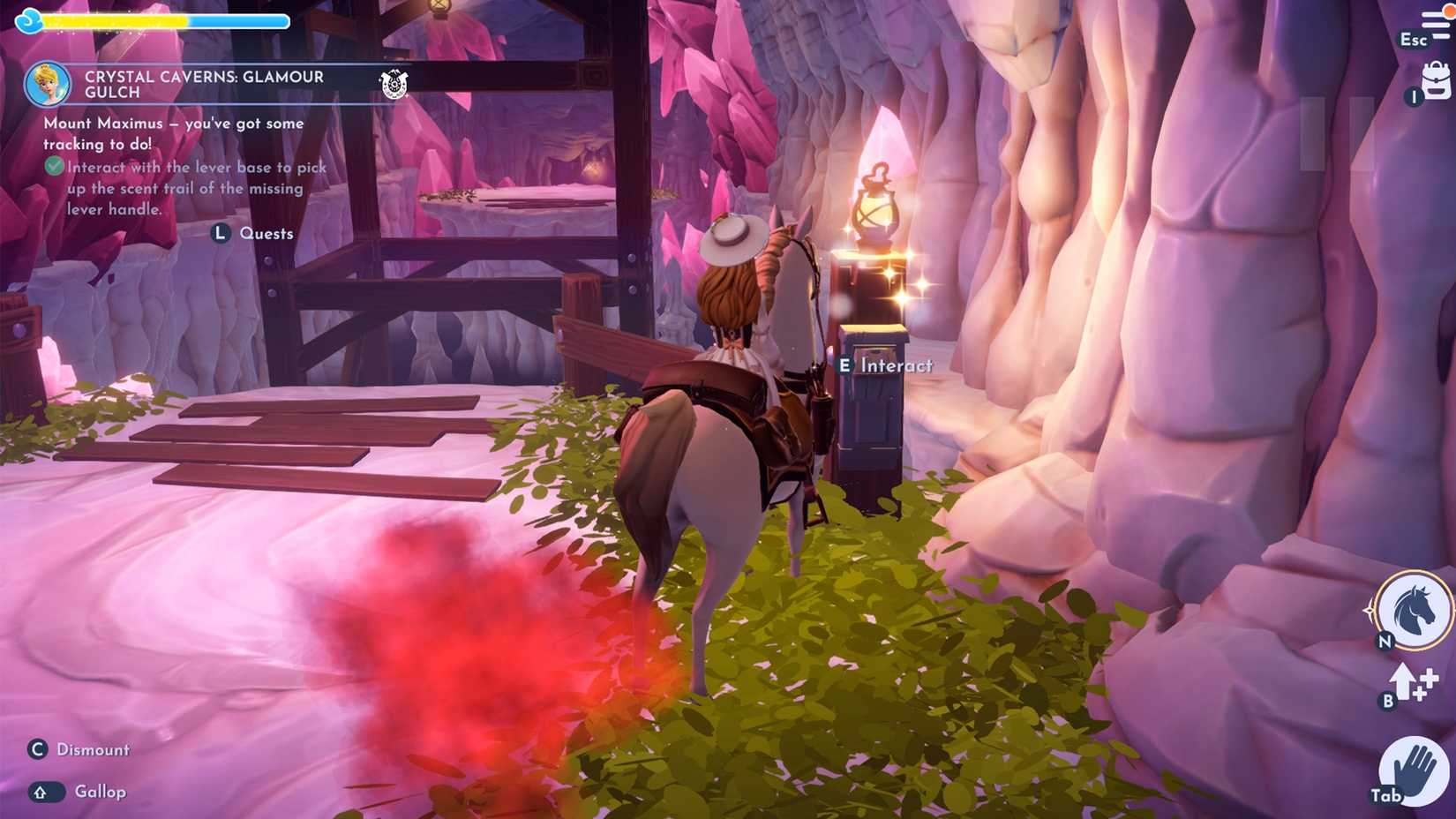 follow the lever smell in ddv disney dreamlight valley