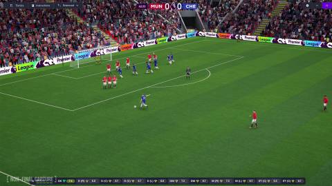 Football Manager 26 Manchester United vs Chelsea free kick Palmer
