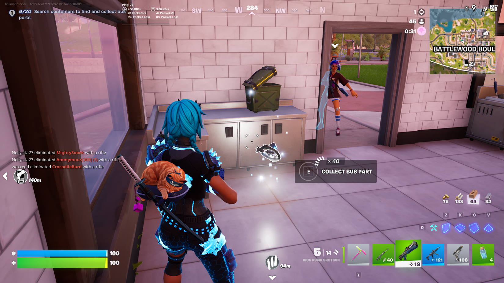 fortnite battle bus part in ammo box
