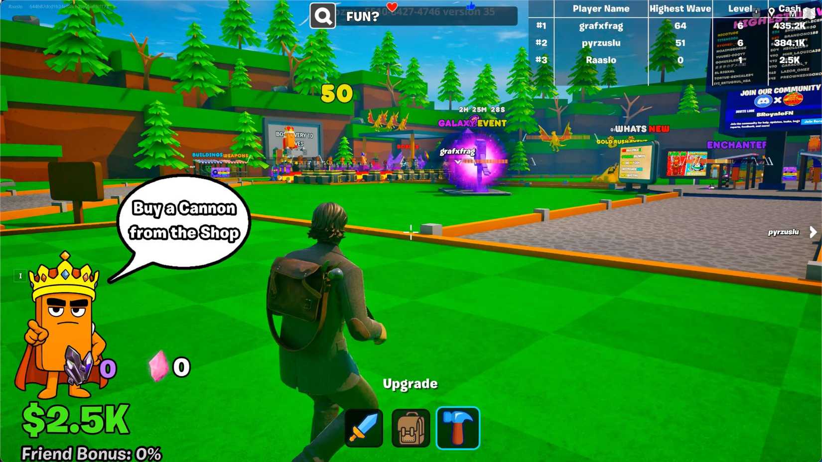 Brainrot Royale player