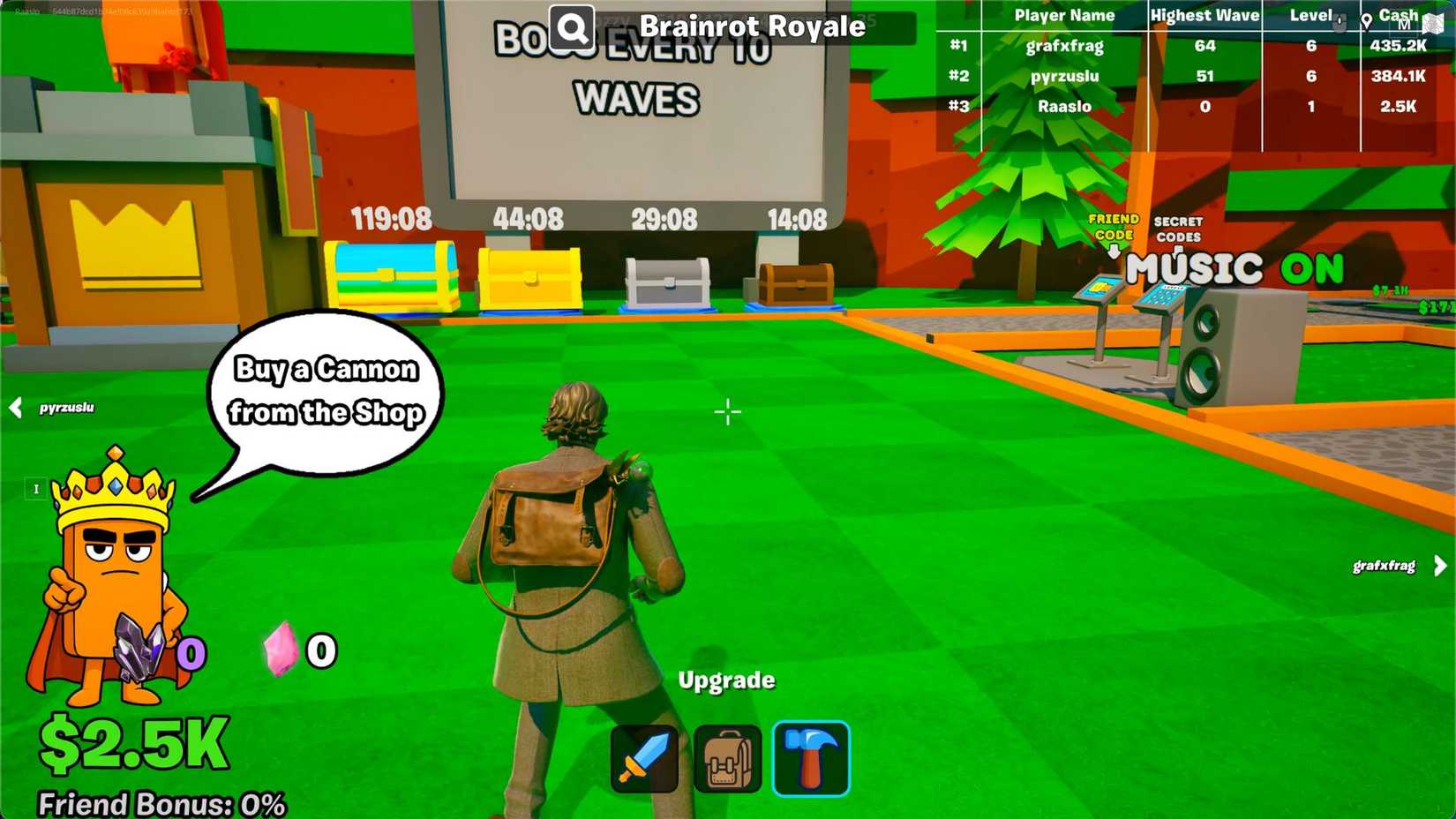 Brainrot Royale player