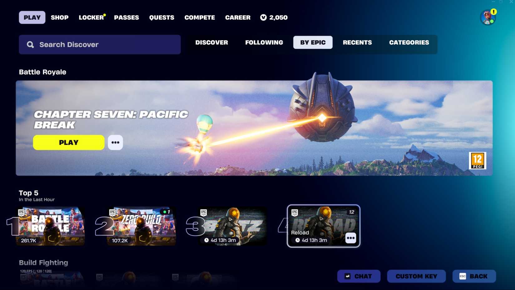 fortnite discovery tab