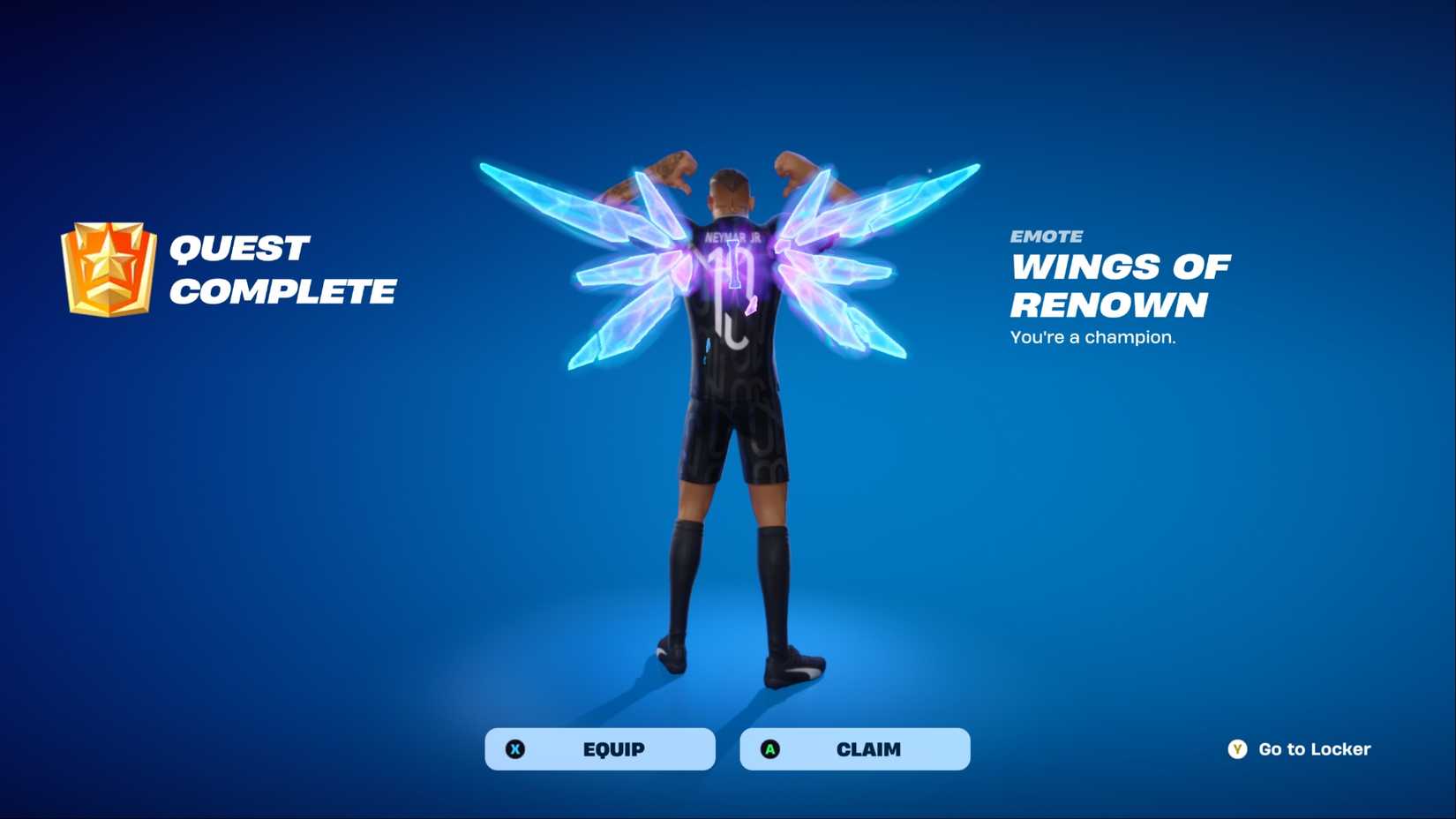 fortnite wings of renown claim screen