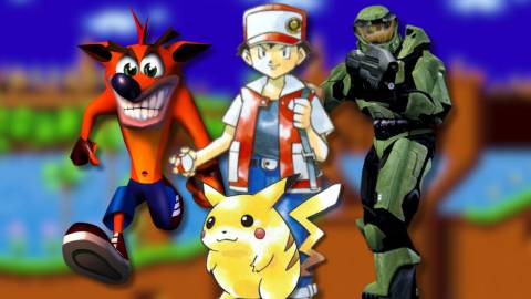 A collage of characters from three video games that represent Millennials as a whole: Crash Bandicoot, Pokemon Red, Blue and Yellow and Halo: Combat Evolved.