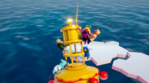 Gang Beasts holding on for dear life