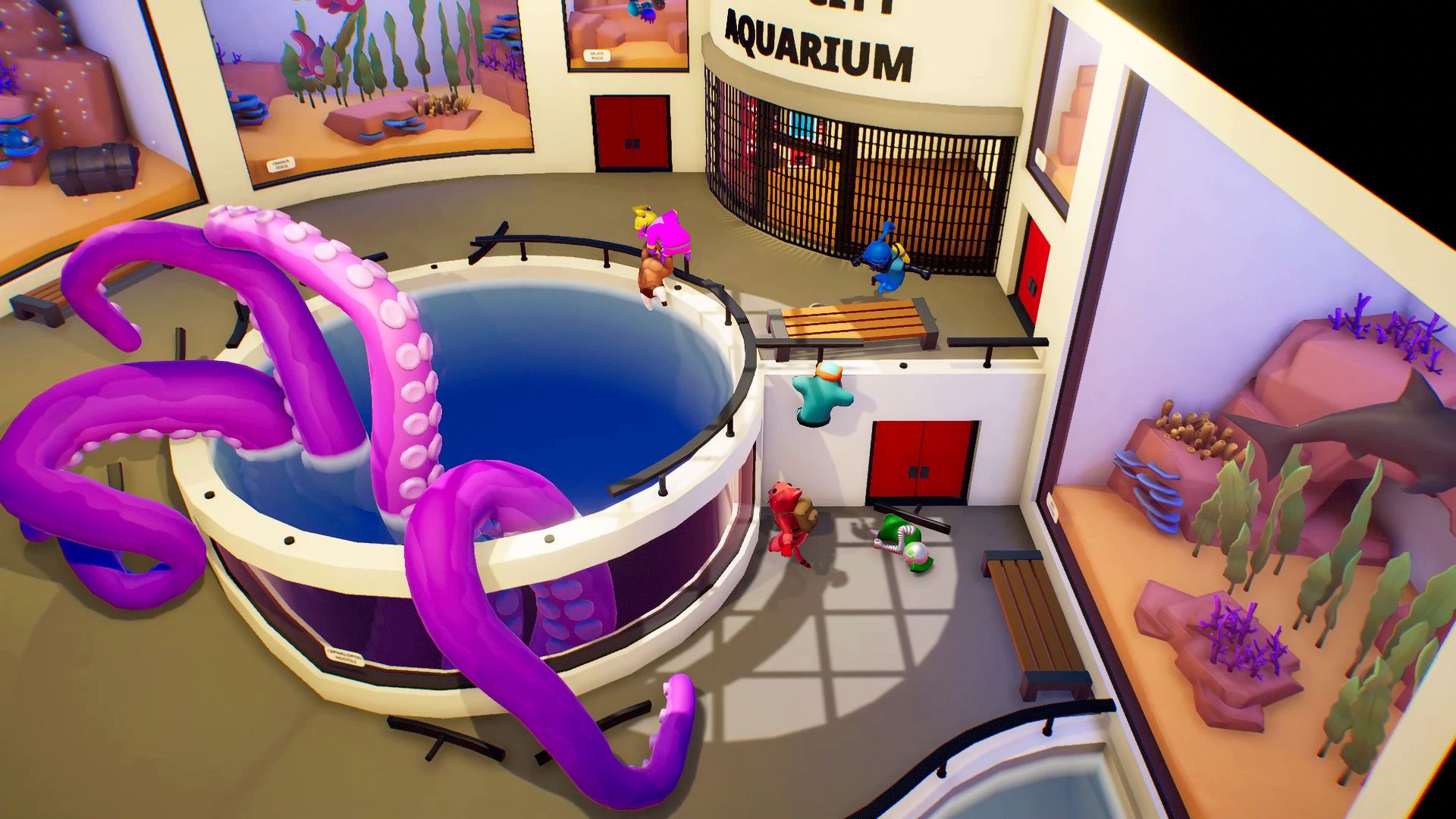 Gang Beasts octopus stage