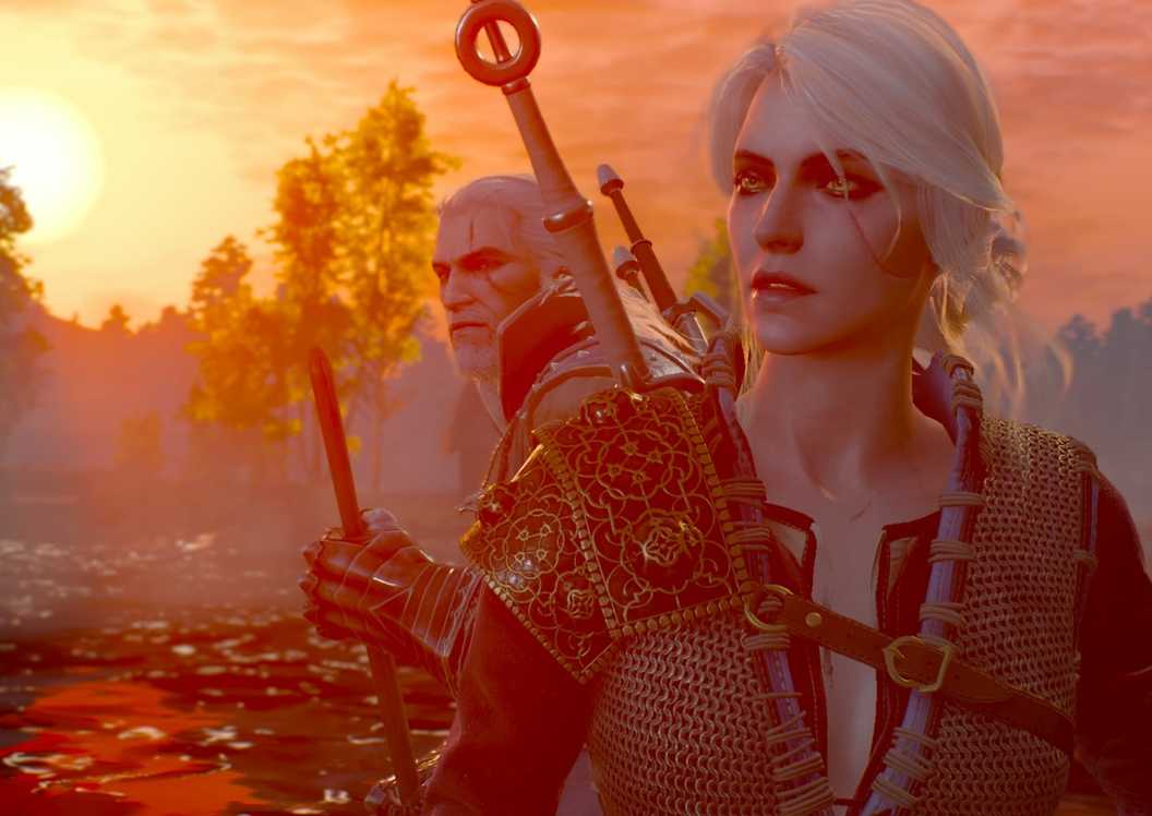 Geralt dan Ciri di The Witcher 3 Wild Hunt