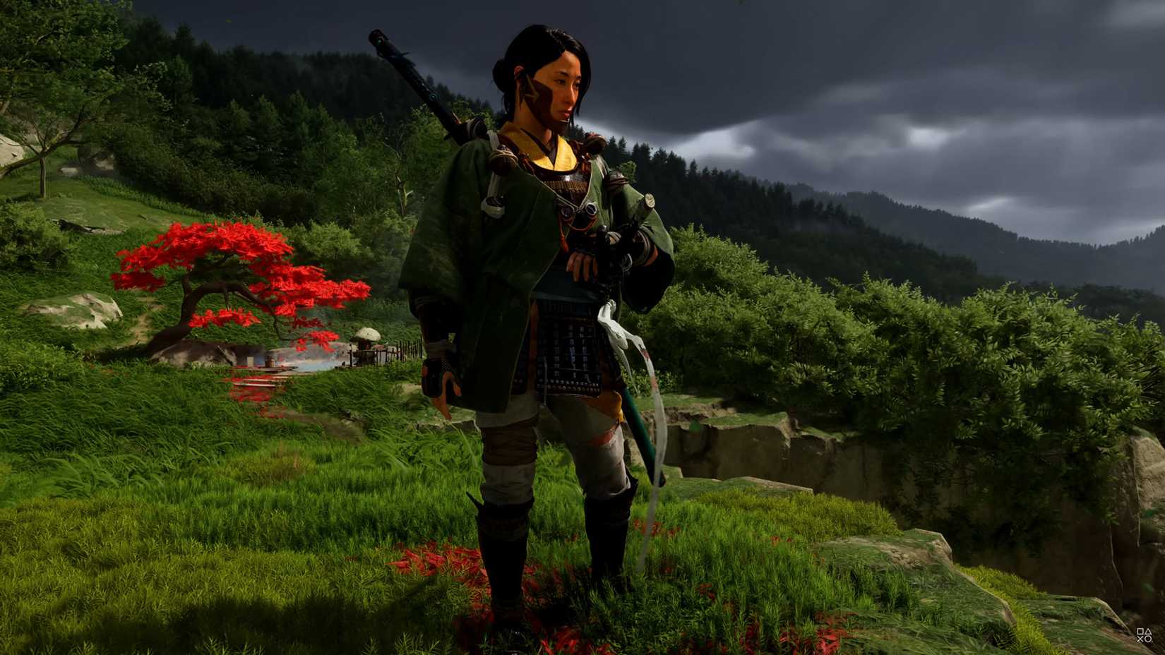 Atualização de Novo Jogo+ em Ghost of Yotei com armadura de platina