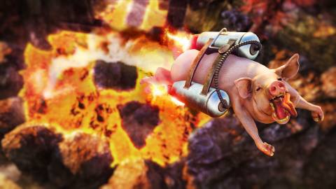 goat simulator 3 flying pig