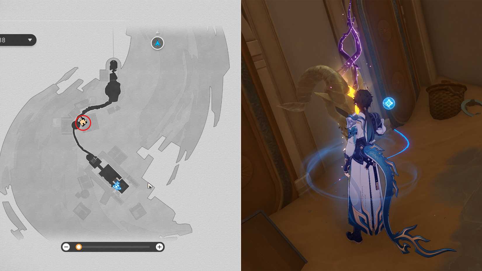 golden scapegoat 1 Memortis Shore Ruins Of Time location in hsr honkai star rail