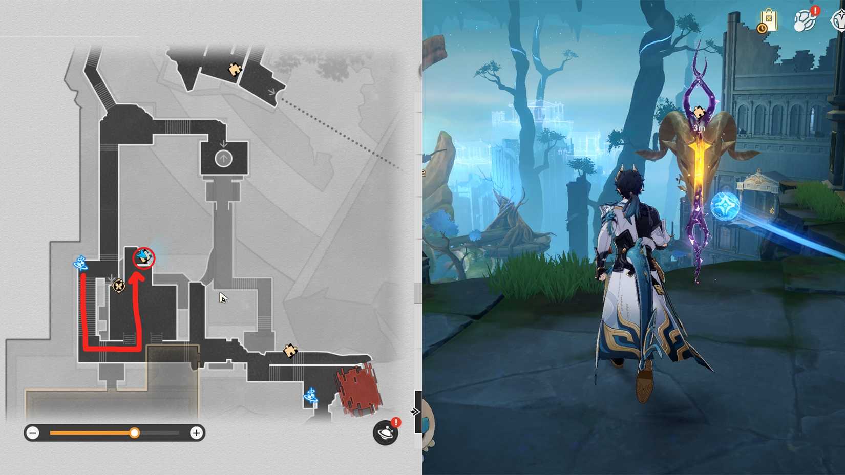 golden scapegoat 2 Memortis Shore Ruins Of Time location in hsr honkai star rail