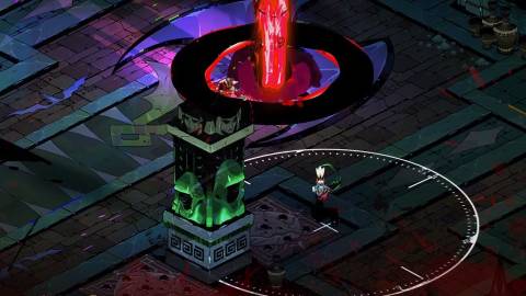 Hades Zagreus using Exagryph to launch a bomb-1