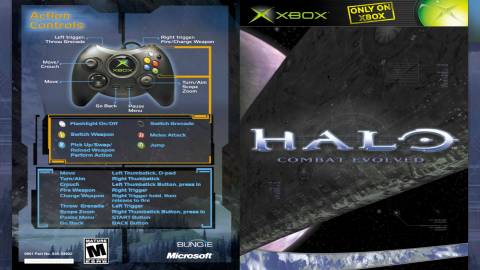 Manual from the original Halo: Combat Evolved