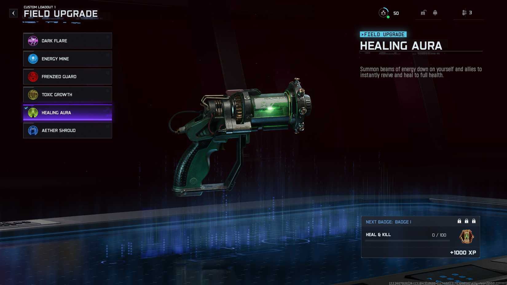 healing aura field upgrade bo7