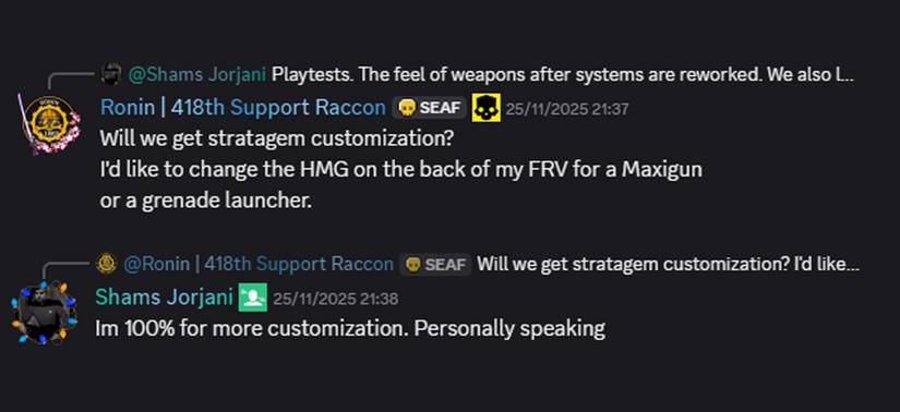 Helldivers 2: CEO apoia customização de Estratagemas no jogo