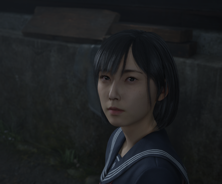 Hinako on the ground in Silent Hill f