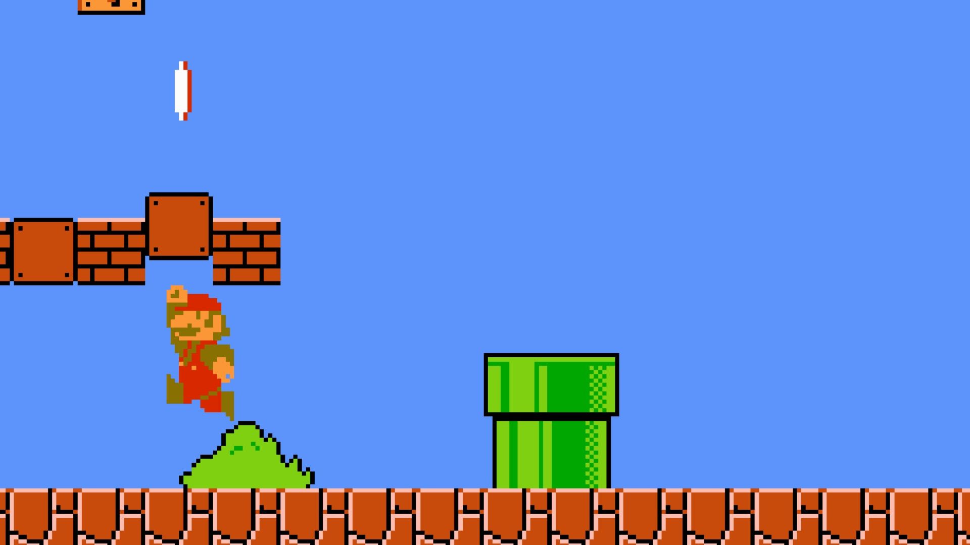 Hitting a block in Super Mario Bros (NES)