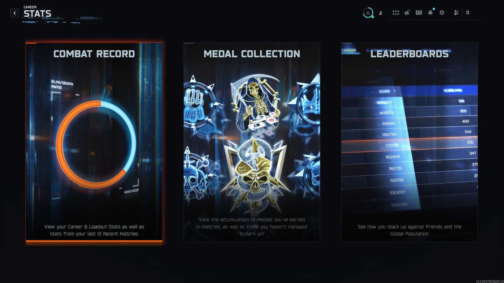 how to see combat record bo7 