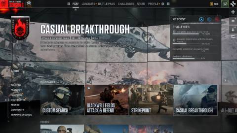 BF6 Casual Breakthrough menu