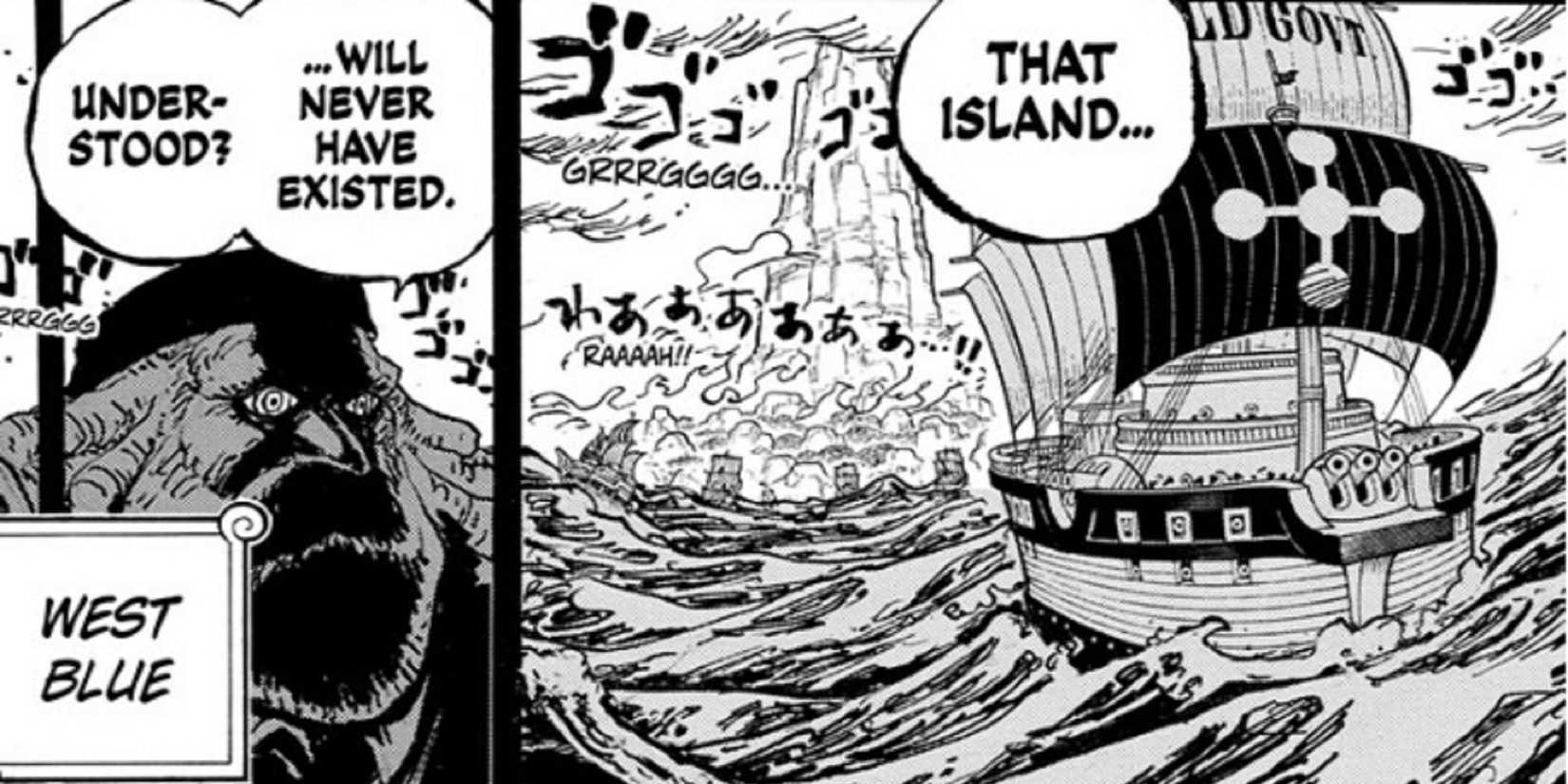 God Valley erased west blue one piece