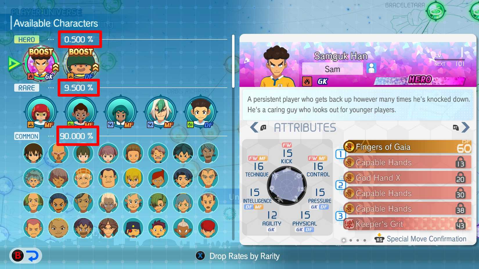 inazuma eleven victory road bond star