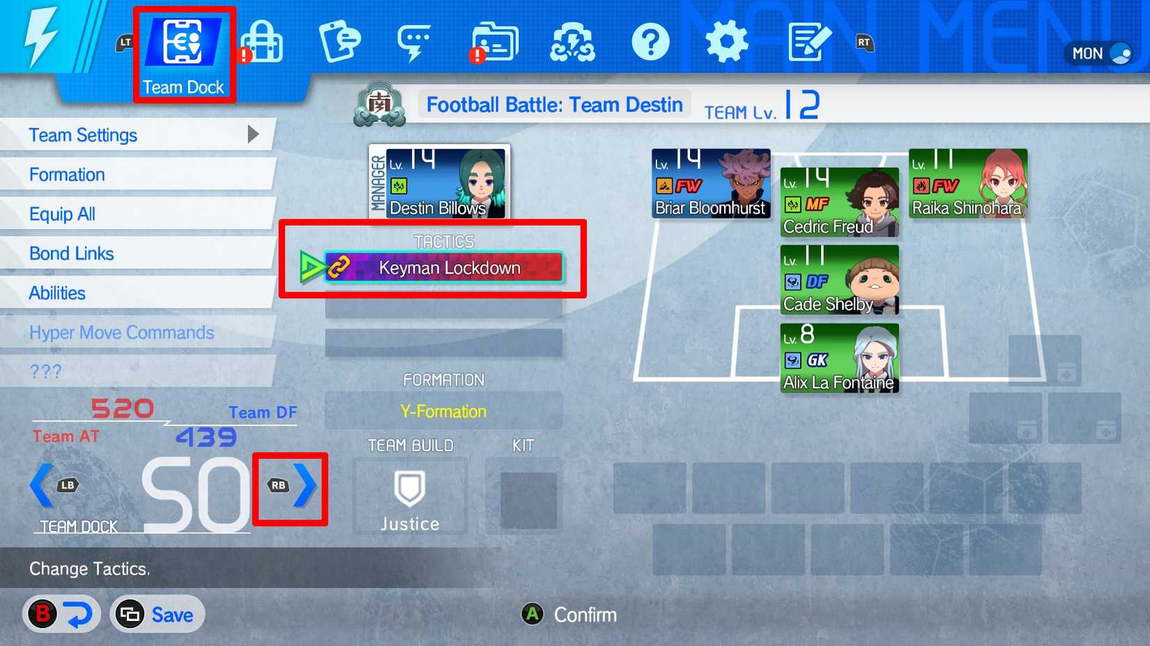 inazuma eleven victory road set keyman lockdown