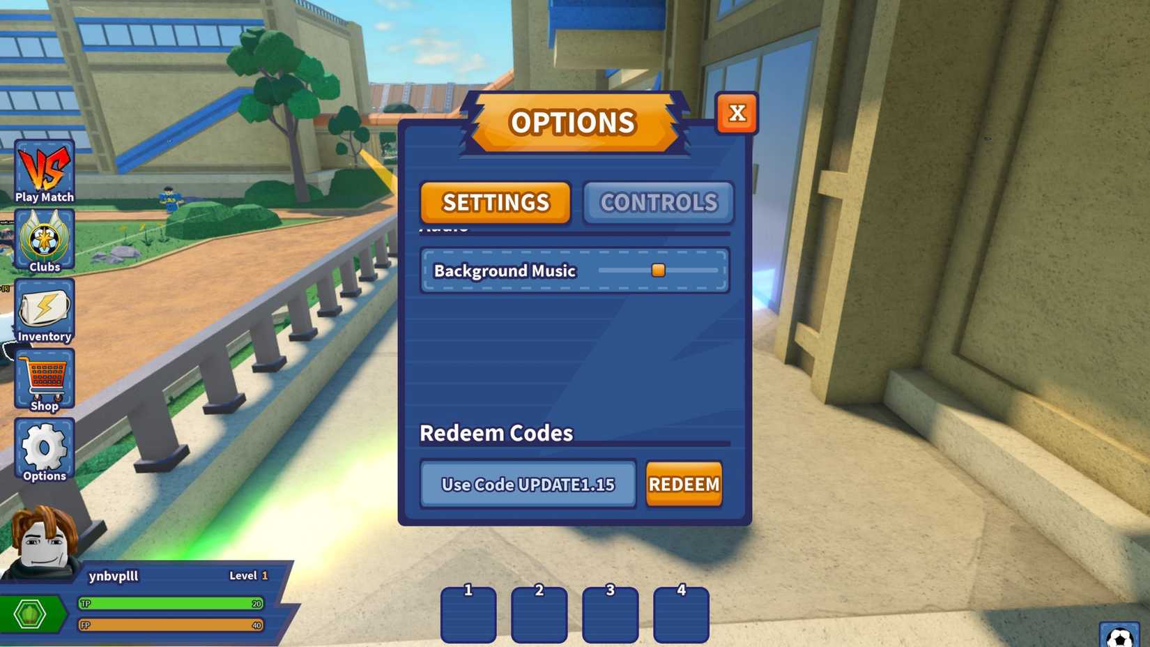 Inazuma Strikers the codes tab