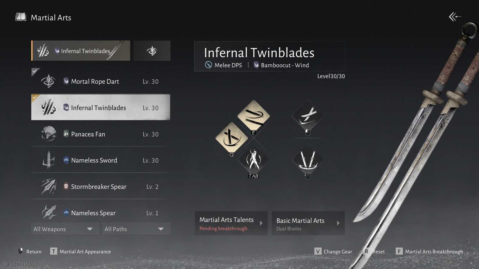 infernal twinblades where winds meet