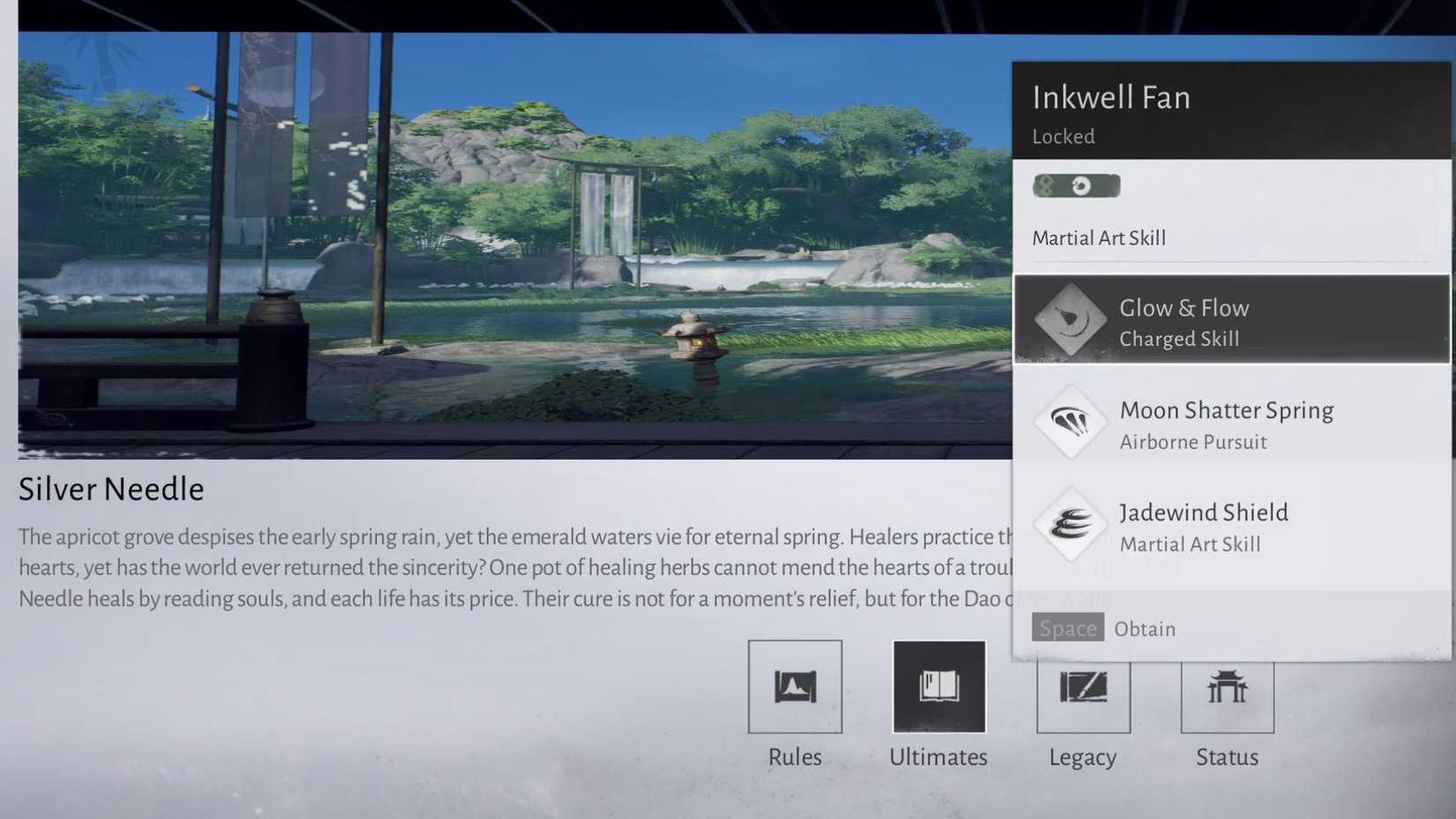 Inkwell Fan Where Winds Meet