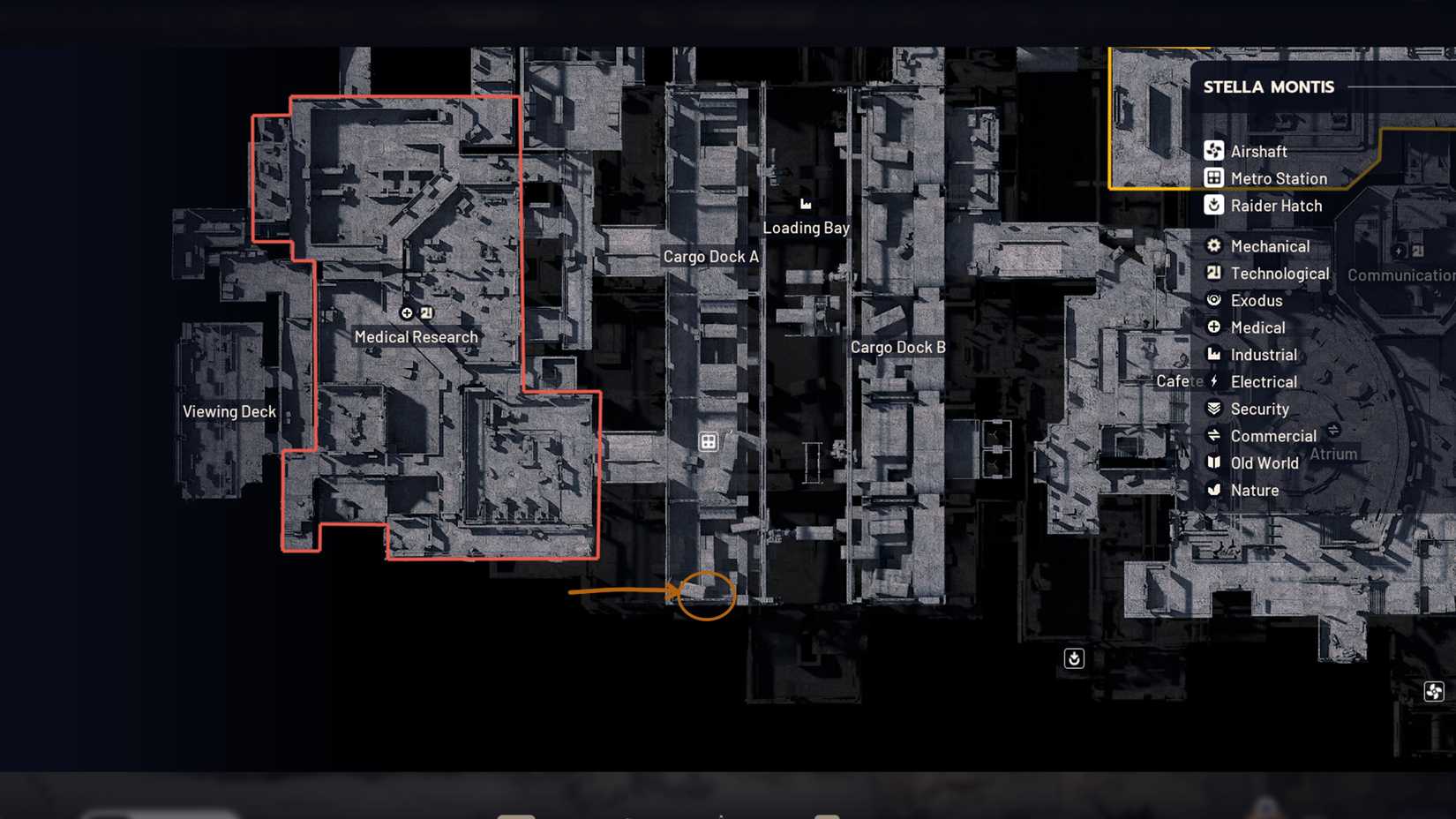 Localização do contêiner da J Kozma Ventures em ARC Raiders