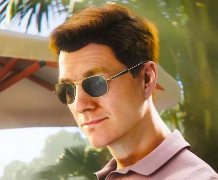 James in sunglasses in 007 First Light