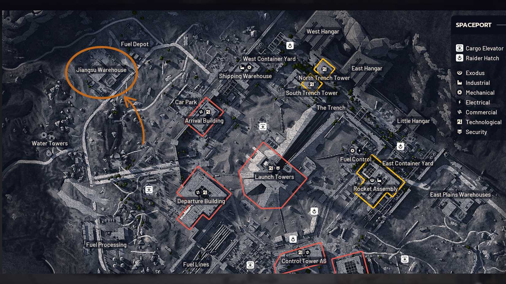 Jiangsu Warehouse Location in ARC Raiders