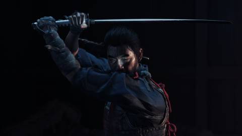 Jin readying his sword in Ghost Of Tsushima
