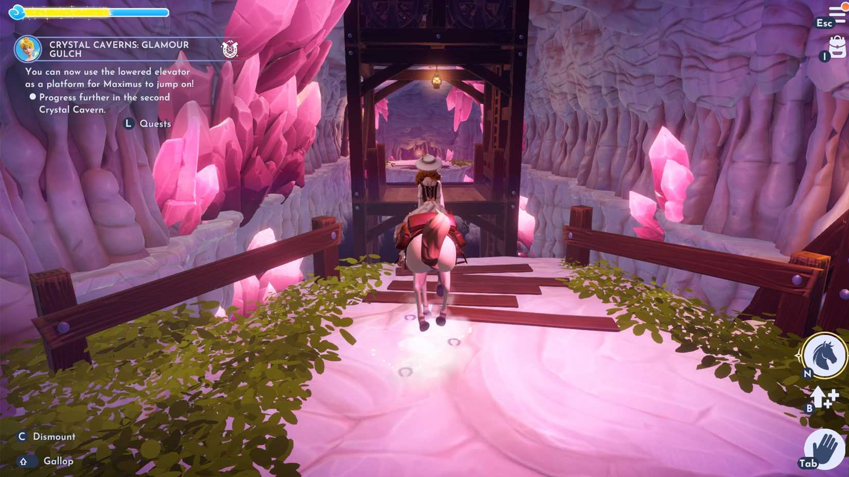 jump over the gaps with maximus in ddv disney dreamlight valley