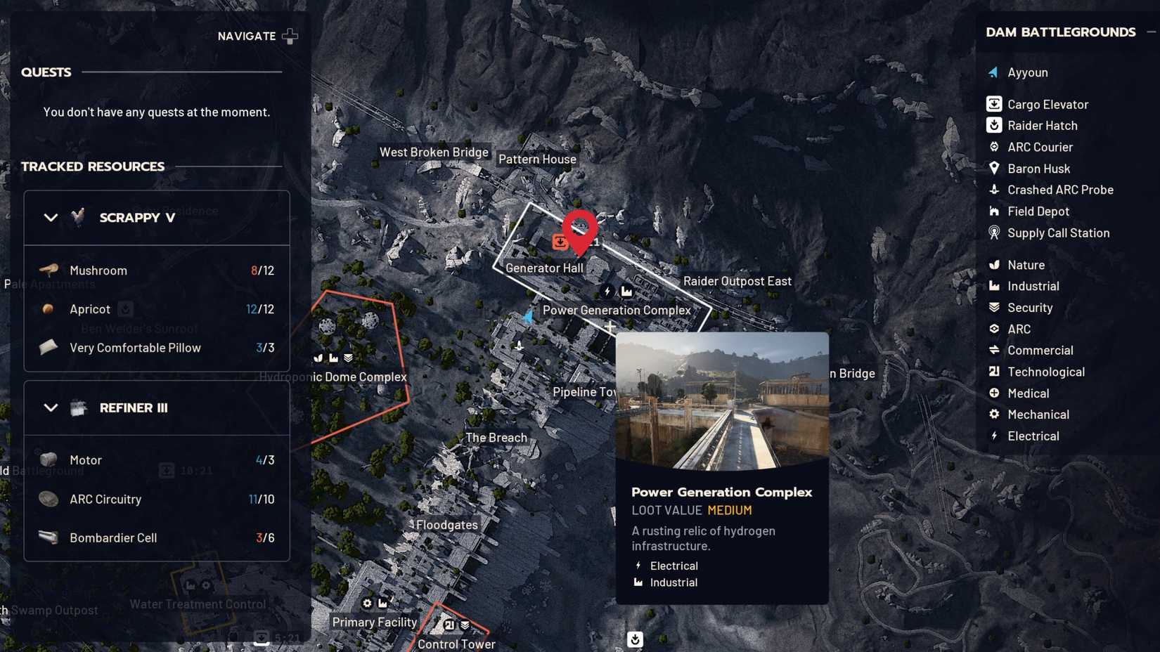 Localização das lâmpadas 2 Raiders