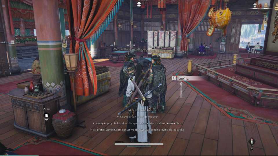 Luo Jiu and Kongkong in Where Winds Meet