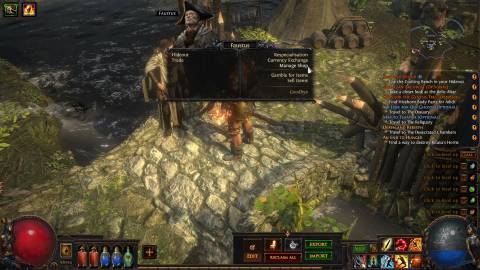 manage shop faustus in path of exile