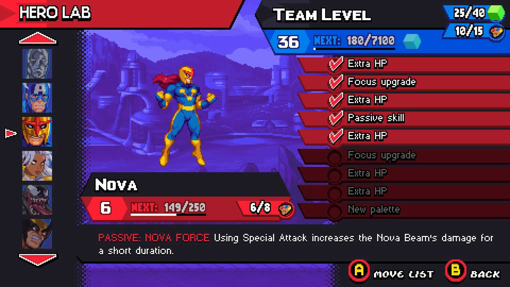 marvel cosmic invasion all characters unlock