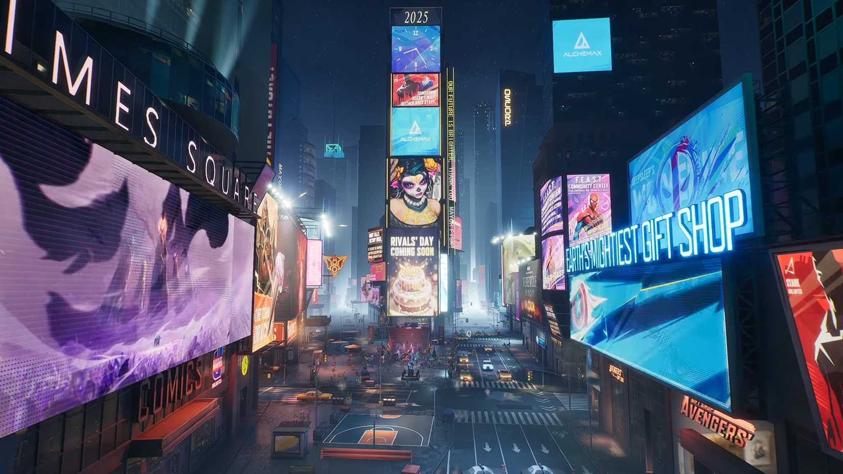 marvel rivals times square map