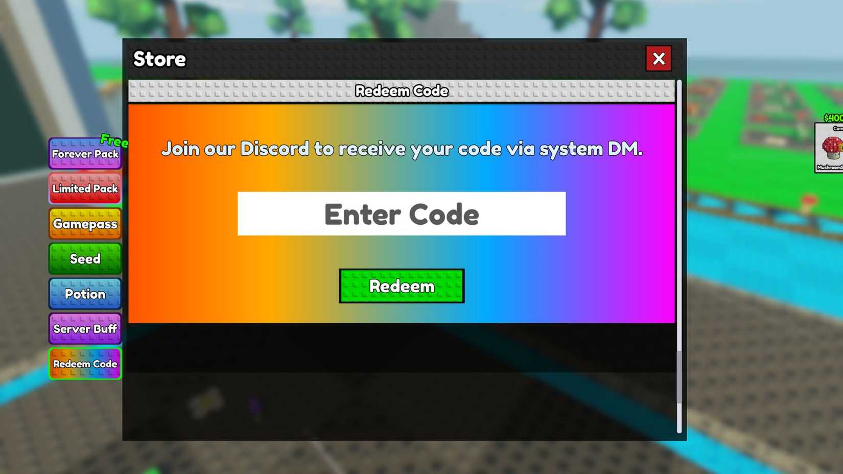 Merge and Fight - the codes tab