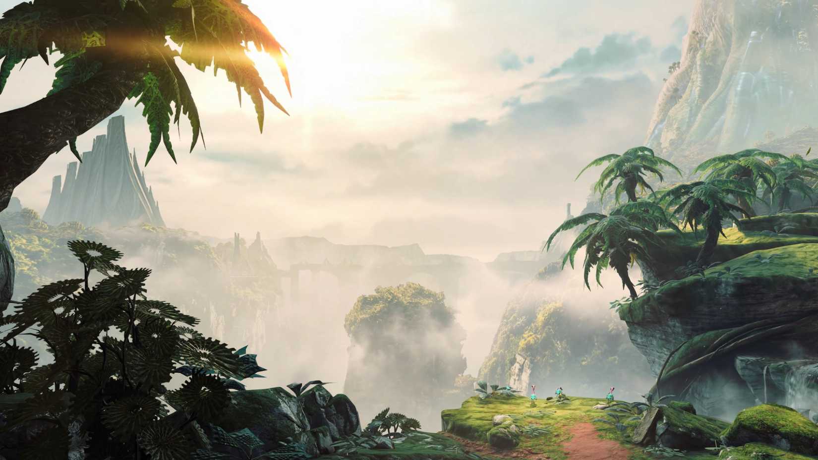 Metroid Prime 4 Green Fury misty view landscape