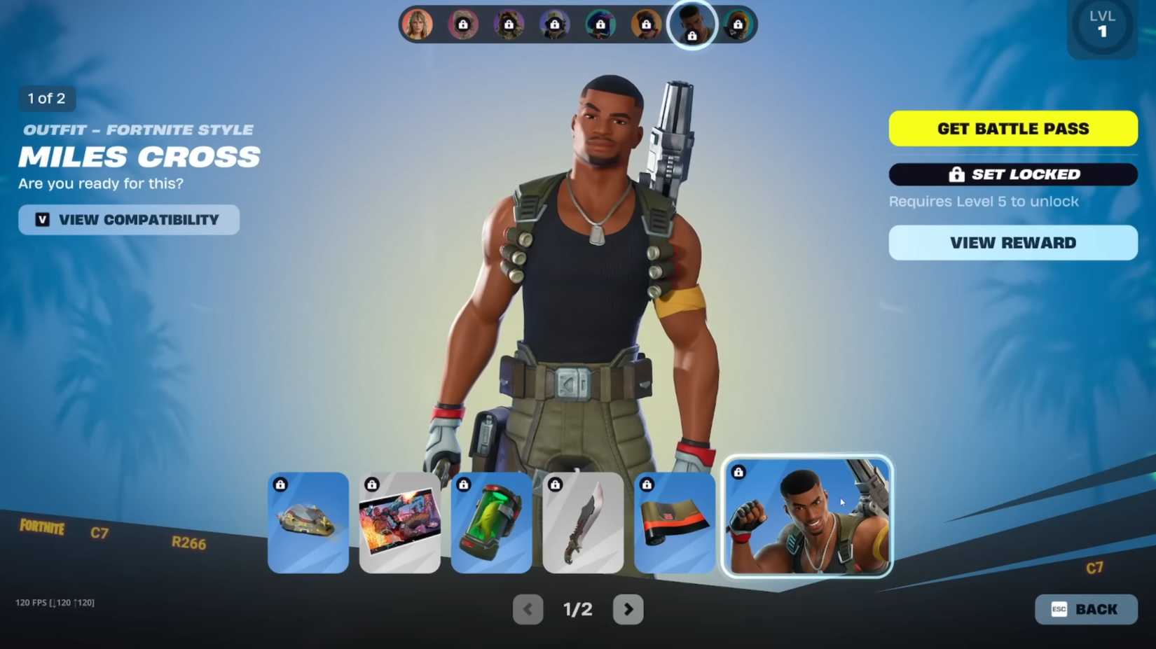 Fortnite Chapter 7 Season 1 Battle Pass Full Showcase