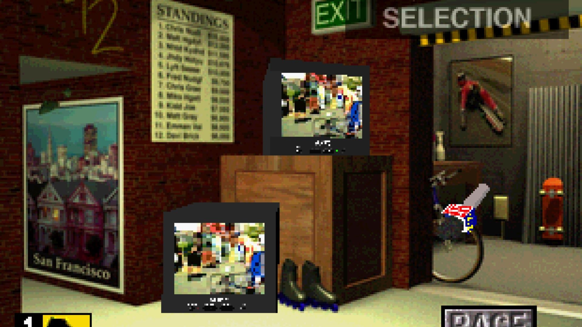 Mode select in ESPN Extreme Games