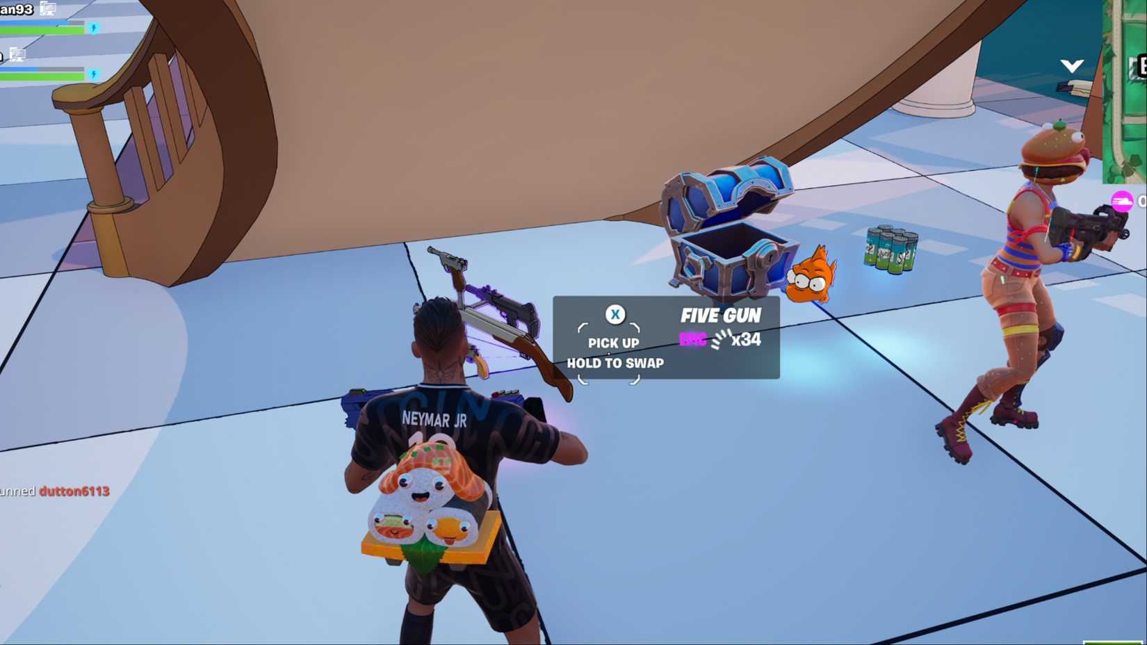 moe's five gun loot fortnite