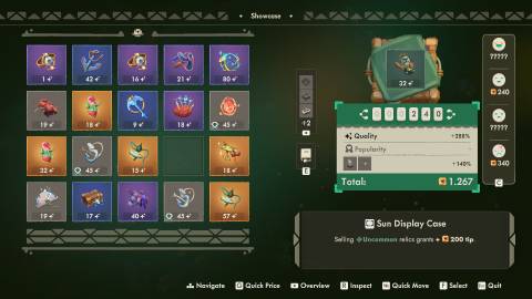 Pricing an item in Moonlighter 2 