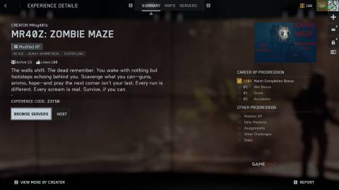 MR40Z Zombie Maze by MRog4016 Battlefield 6