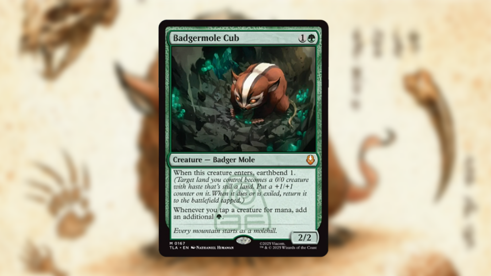 magic-the-gathering-mtg-avatar-last-airbender-set-badgermole-cub-best-combos-uses-earthbend-lands-decks-meta-good-explained