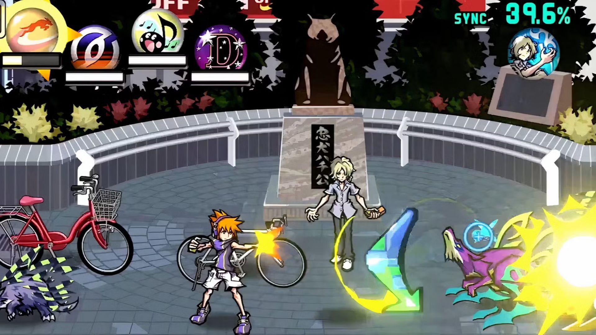 Neku and Joshua in The World Ends With You Final Remix  (1)