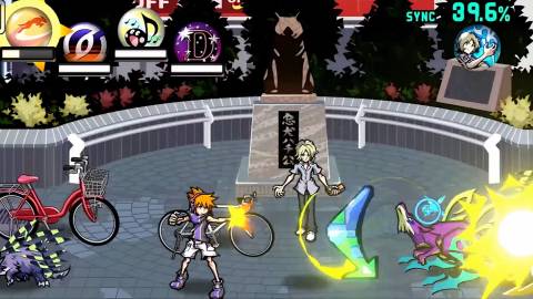 Neku and Joshua in The World Ends With You Final Remix  (1)